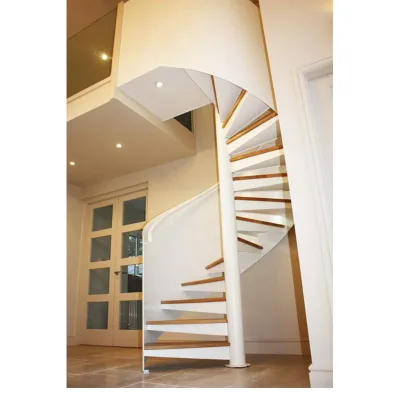 FA Stairs Design Foshan Factory High Quality Metal Staircase Modern Villa Curved Stair China Spiral Staircase