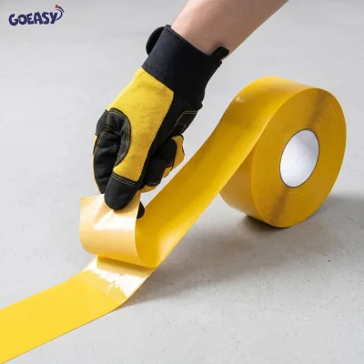 Forklift Friendly 1mm PVC Floor Marking Tape with Beveled Edges Anti-Peel Heavy Duty Aisle Safety Tape for Warehouse Logistics