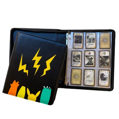Wholesale 9-Pocket PU Collection Organizer Case Album Children's Poke Mon Trading Card Holder