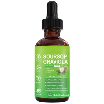 Private OME Soursop Graviola Liquid Drops Natural Flavor for Cell Support & Regeneration Immune System and Gut Health Support