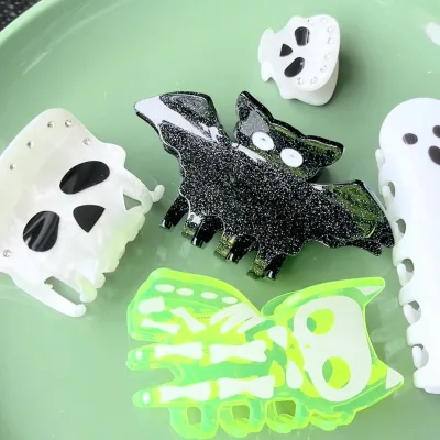 New Halloween small hair clips skull Hair Claw Festival Hair Clips