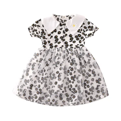 Supplier of Baby Girl Party Floral Dresses With Frocks Designs Lace Princess Dress for Girls of China Supplier
