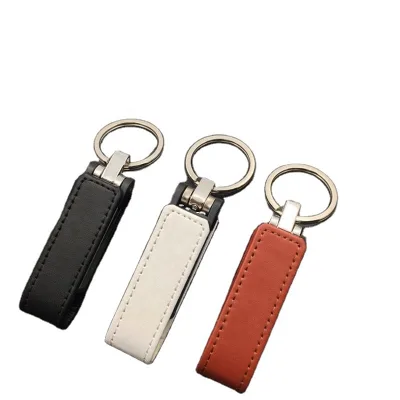 Wholesale Custom logo Leather Usb Flash Drive Metal Flash Memory