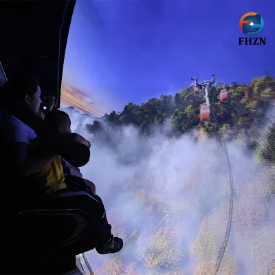 Amusement Park Facilities Flying Cinema Electric Roller Coaster 360 4K HD Spherical Theater Playhouse for Theme Adventure Park
