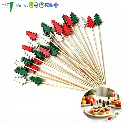 Wholesale Low MOQ Biodegradable Animal Shape Bamboo Bead Picks One-stop Supply