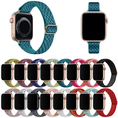 Wholesale High Quality Replacement Nylon Fabric Watch Bands 16mm 18mm 20mm 22mm Nylon Watch Straps for apple Iwatch