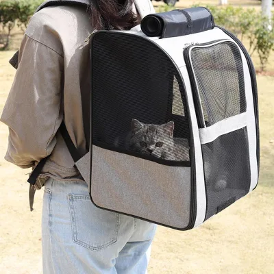 Foldable Cat Carrier Puppy Dog Backpack Portable Breathable Collapsible Pet Rucksack for Medium Small Cats Dogs Travel Camping
