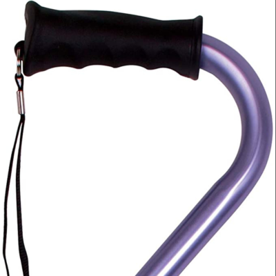 Offset Cane with Soft Cushioned Handle - Adjustable Walking Cane for Women - Purple Cane