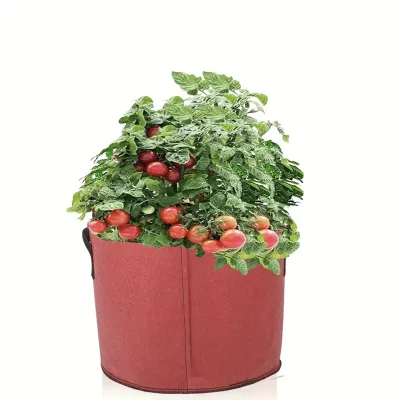 Hot Sale Upgraded Plant Growing Bag with Handle Thick Ventilated Non-woven Material Plant Growing Bag