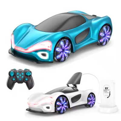 2.4G New Energy Concept RC Car Dual Control Rc Stunt Car Mist Spraying Sports Car Vehicles With Flashing Light Music