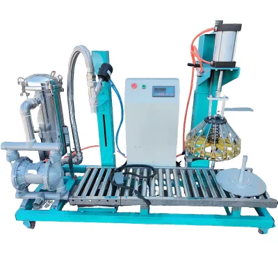 Semi Automatic Electric Motor Weighing Quantitative Latex Paint Bucket Filter 380V High Efficiency for Metal/Plastic Containers