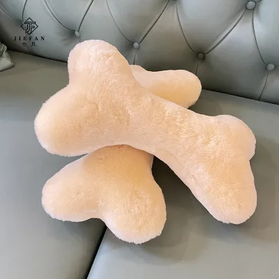 Funny Pet Plush Toy Real Sheepskin Touch Squeaky Chew Gift Bite Resistance Dog Training Toy