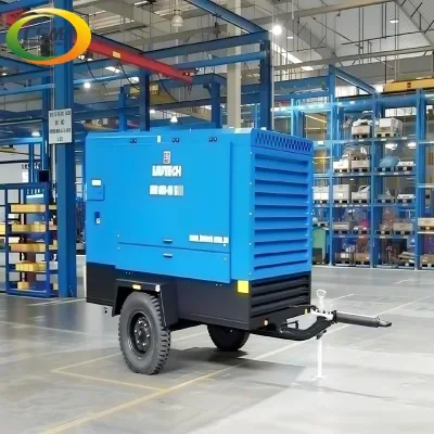 Electric Engine Air Compressor for Underground Mine, Coal Gold Iron Ore Quarry, Tunnel Blasting Drilling, Sandblasting