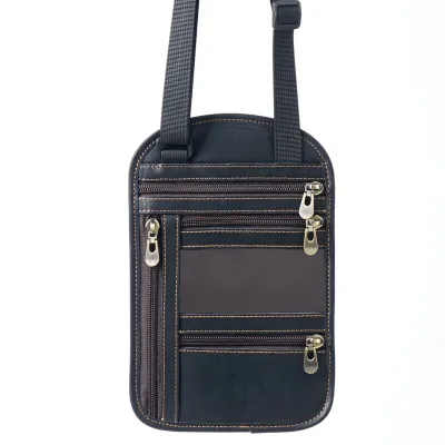 Multifunctional Hanging Neck Passport Bag Rfid Crossbody Shoulder Storage Bag Overseas Air Ticket Document Protection Cover
