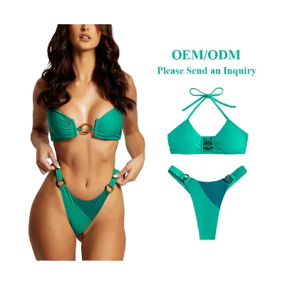 Aide Oem Bikini Manufacturer Flower Print Bikini Short Sleeve Swimwear Women Swim Mature Women Micro Bikini