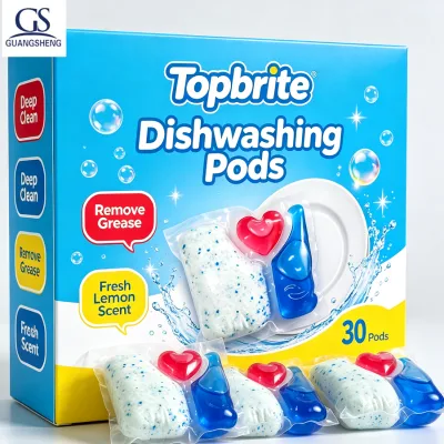 Premium Dishwashing Pods Powerful Grease Cleaning Dishwasher Detergent Tablets OEM Private Label Supplier
