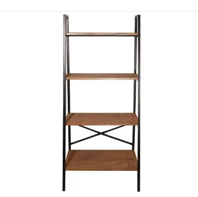 Factory Stock 4-Tier Bookshelf with Hooks