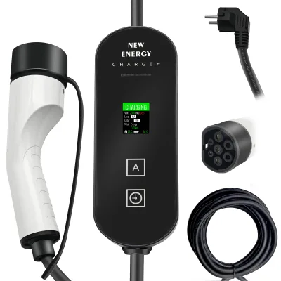3.5KW EV Charging IP65 8-16A 110V-240V Type 2 New Energy Car Charger Gun Portable Charger With Storage Bag