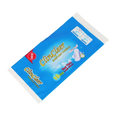 Custom Printed Laminated Side Gusset Bags for Sanitary Pads Tampon Diapers Toilet Paper