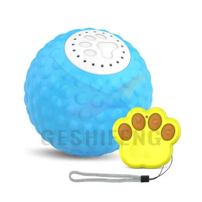 2023 New Rechargeable Interactive Pet Toy Self-move Ball for Cat Dog with Remote Control TPU Bounce Cat Toy Ball