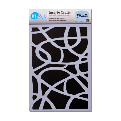 OEM Eco-friendly Reusable Custom Plastic Templates Abstract Designs Painting Drawing Stencil for DIY