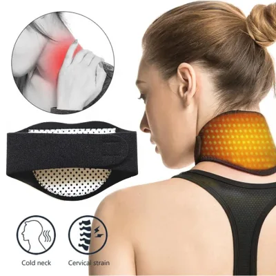 Neck Brace Tourmaline Belt Support Protector Thermal Magnetic Therapy Neck Pad Wrap Guard Adjustable Collar Neck MassagerHA01627
