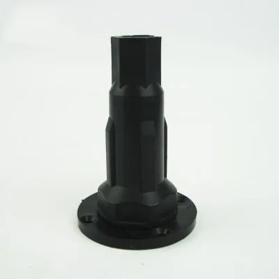 Black Round PVC M12 Adjustable Adjustable Bathtub Legs Tub Feet