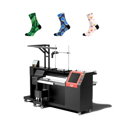 Automatic Inkyjet Sock Making Machine High Production Socks Printer