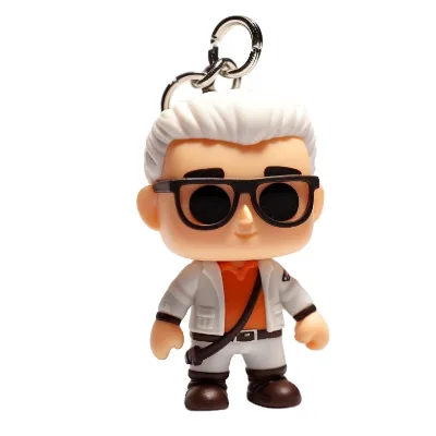Christmas Gift 3D Keychain 3D Printed PVC Anime Keychain 3D Action Figure Key Chain Custom Keychain Figures with Keyring