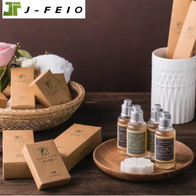 Wholesale Luxury Bedroom Hotel Soaps and Shampoo Toiletries Customized Hotel Amenities Kit