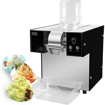 Oem Hot Sale Four Barrels Snowflake Cream Bingsu Maker Making Shaved Snowflakes Ice Machine