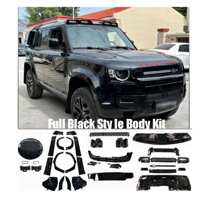 Defender 007 Conversion Black Body Kits with Bumpers Eyebrows Taillamps Exhaust Pipe Tire Cover Defender Accessories