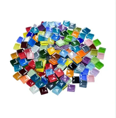 DIY Super White 10*10*4mm Crystal Glass Mosaics Chips