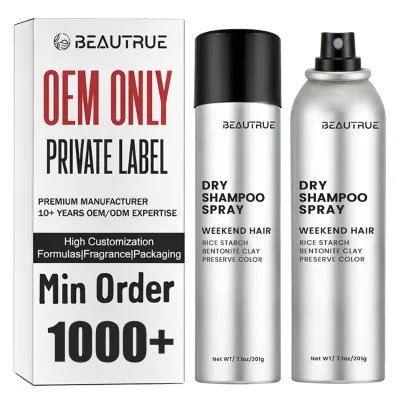 Factory Wholesale Hair Dry Shampoo Absorbs Excess Oil Volumizing Refreshing Waterless Spray for Oily Roots Color Protection