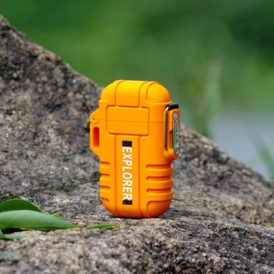 New Design Windproof & Waterproof Dual Arc Lighter Usb Rechargeable for Candle Aromatherapy Camping BBQ
