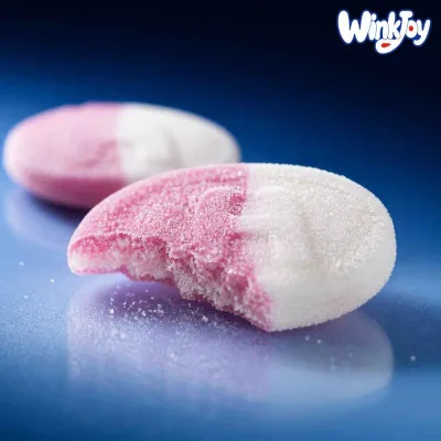 Factory Direct Sour Swedish Candy Oval Gold Coin Guava Vegan Halal Certified US EU Compliant Bulk for Supermarket