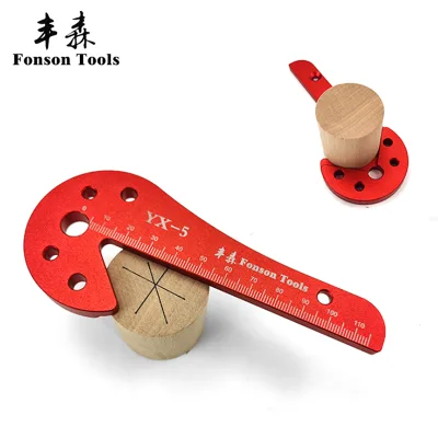 YX-5 Woodworking Scribe Mark Line Gauge Ruler Measuring Metal Ruler Angle Ruler