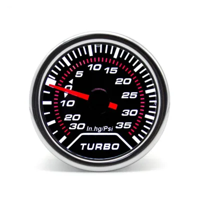 12V Racing Meter Tur Bo Gauge 2inch -30~35psi Red Pointer White Led for Honda Car Digital Instruments