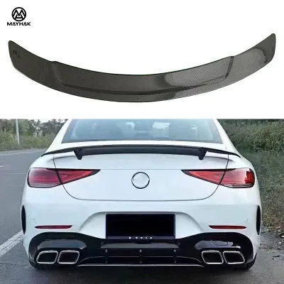 Hight Quality RT Style Carbon Fiber Rear Spoiler Trunk Spoiler for Mercedes Benz C257 CLS Class
