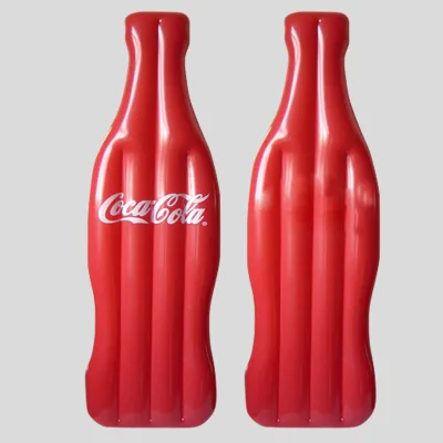 Red Bottle Style Inflatable Pool Float Huge Custom Portable Swimming Pool Floats for Drift