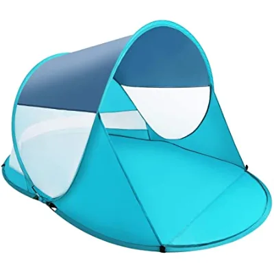 Easy Pop up Foldable Beach Tent Instant Automatic Portable Beach Tent for Beach Camping Outdoor Shade Tent