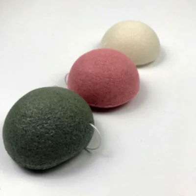 Natural Konjac Facial Sponge Colorful Exfoliating Konjac Cleansing Sponge for Gentle Daily Skincare