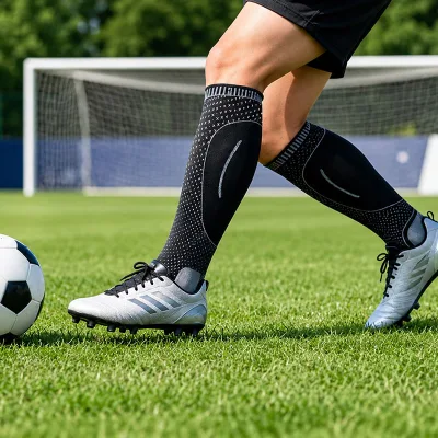 Wholesale Ankle and Foot Calf Sleeve with Heel Support Compression Sports Leg Sleeve for Soccer