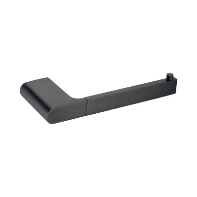 Modern Matte Black Wall Mounted Toilet Paper Holder, Easy to Clean, Embedded Tissue Holder Suitable for Hotel Bathrooms