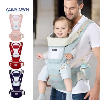 CPC Certified Breathable Baby Carrier Hip Seat Baby Carrier Newborn to Toddler Mesh Baby Carrier for Travel