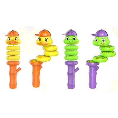 Children Decompression Toy Balancing Rotating Swinging Snake and Duck Whistle Twisting Snake Toy