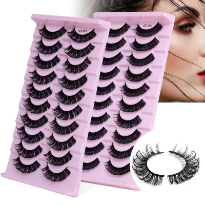 Lash Kit Box Wholesale 2023 New Self Adhesive False Eyelashes Private Label Super Fluffy Mink Eyelashes Lash Strip Manufacturers