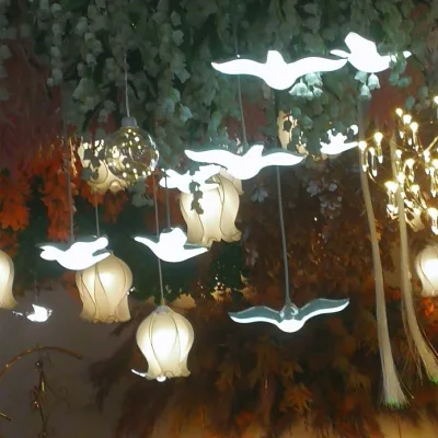 Metal iron Fairy star led string lights for ramadan decorations