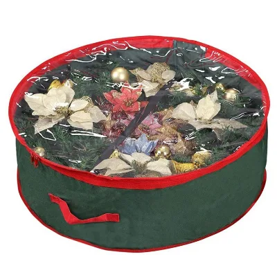 Portable Foldable Storage Box Oxford Material Christmas Tree Ornament and Sundries Organizer for Wardrobe Use
