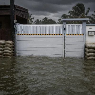 Wholesale Customized Aluminum Alloy Ce Tuv Powder Coated Corrosion Resistant Reinforced Panel Flood Barrier for Garage